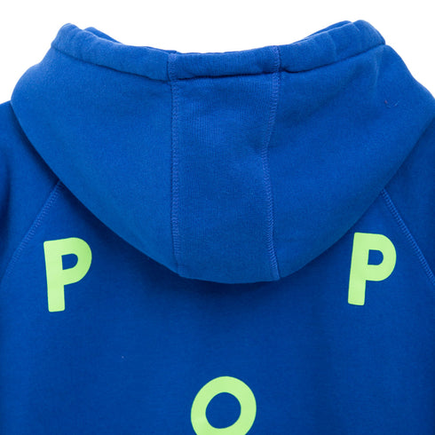 POP Trading Company Logo Hooded Sweat Sodalite Blue/Foliage POPAW23_01-013 Degli Uberti